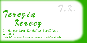 terezia kerecz business card